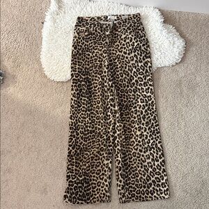 H&M Cheetah Print Jeans